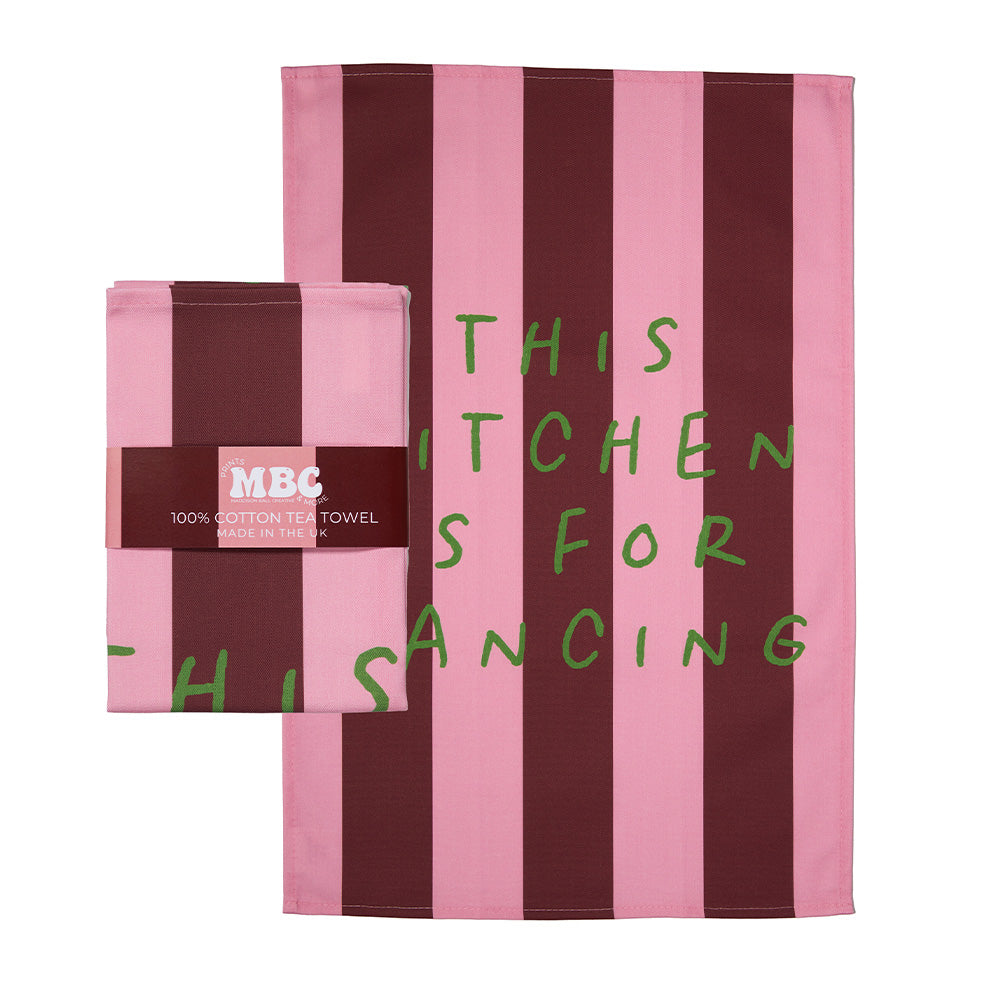 This Kitchen Is For Dancing Luxury Tea Towel