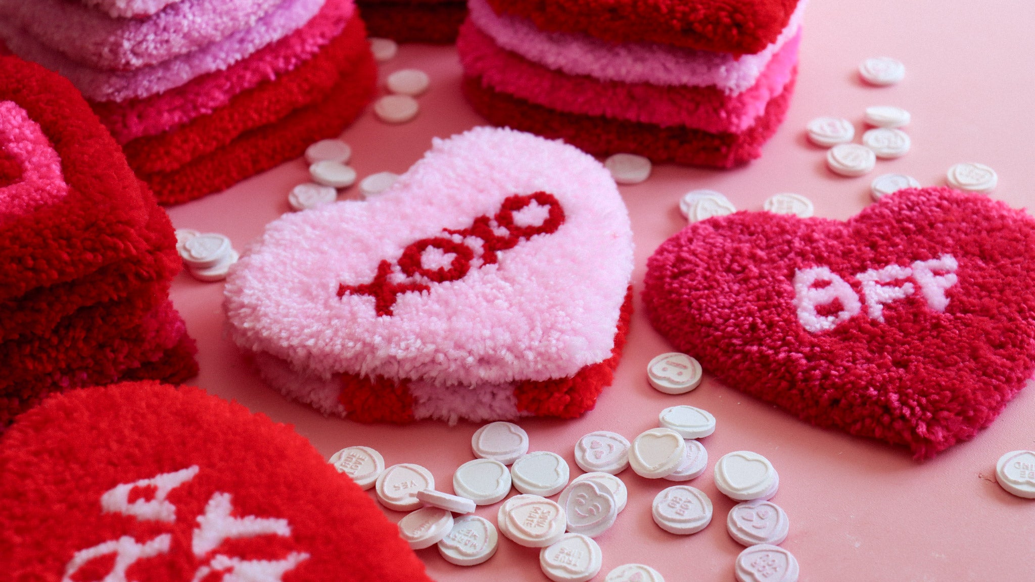 Valentine Rug Valentine's Day Mug Rugs | Unique Valentines Day Gifts – homely. collection