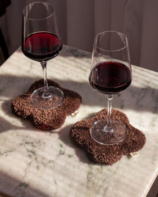 Bubble Chunky Mug Rugs - Tufted Coaster Set of 2