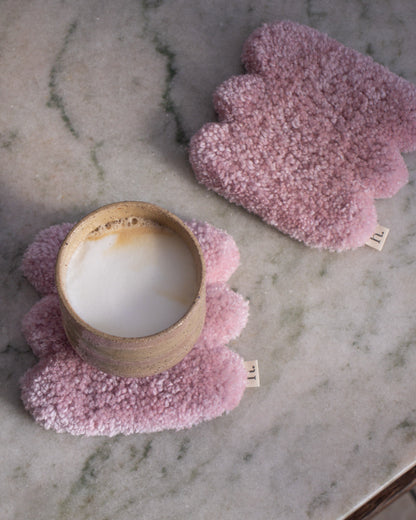 Smoosh Chunky Mug Rugs - Tufted Coaster Set of 2