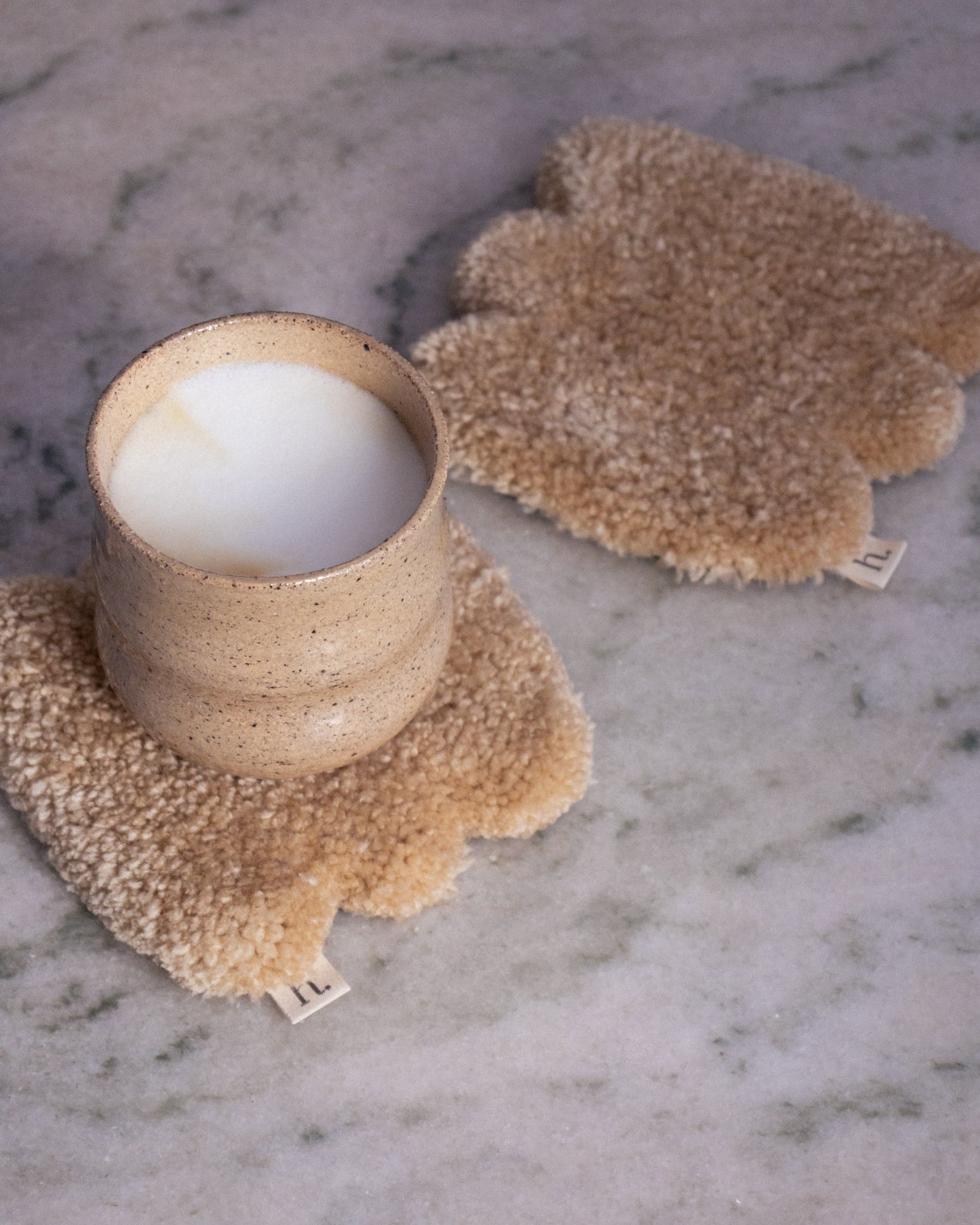 Smoosh Chunky Mug Rugs - Tufted Coaster Set of 2