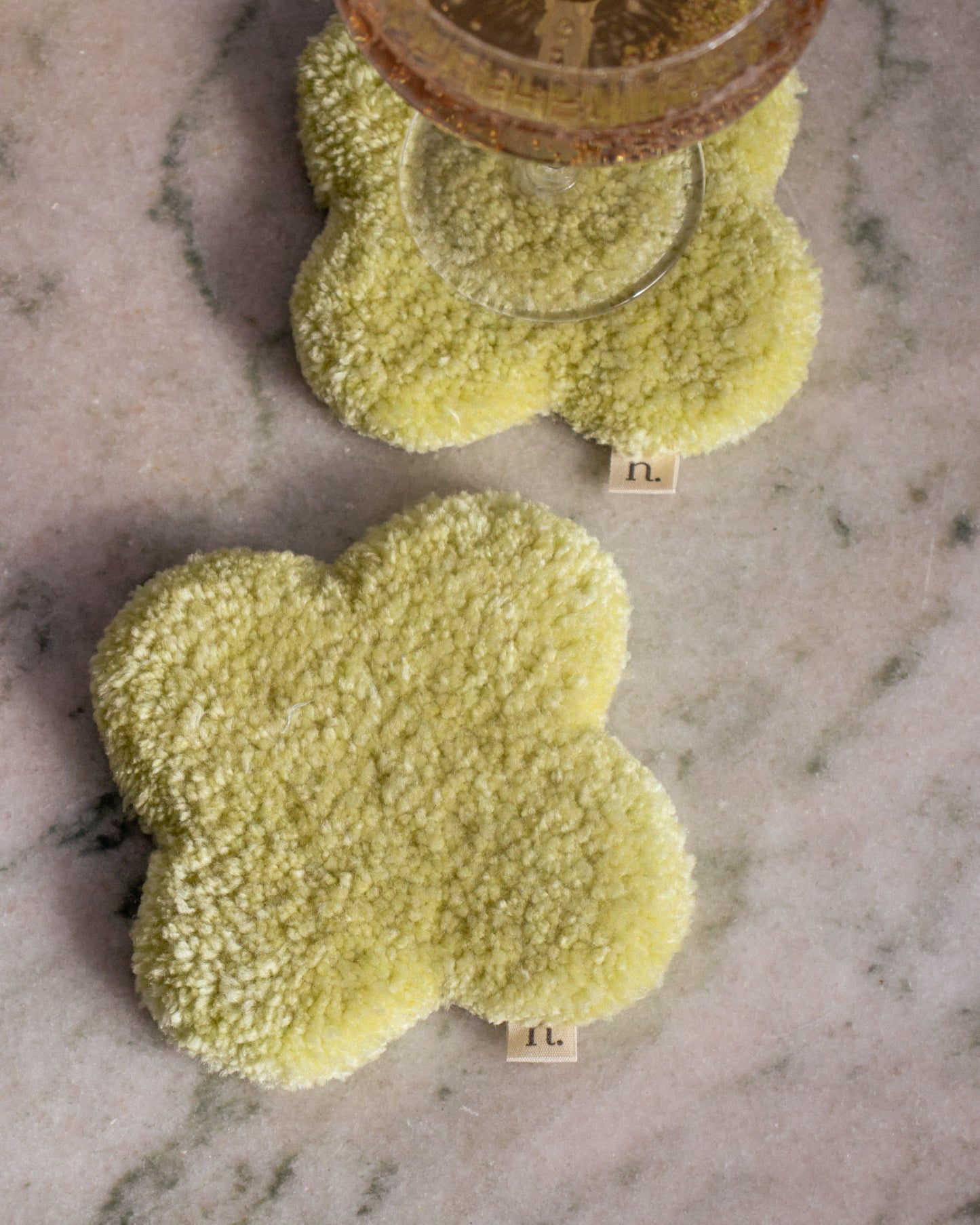 Bubble Chunky Mug Rugs - Tufted Coaster Set of 2