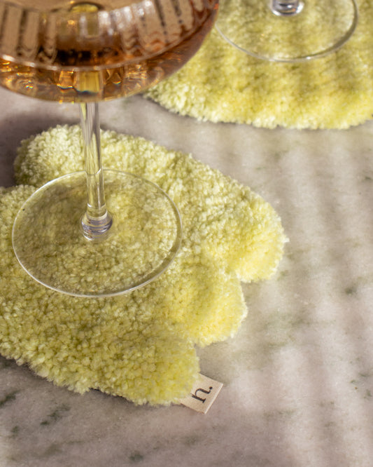 Smoosh Chunky Mug Rugs - Tufted Coaster Set of 2