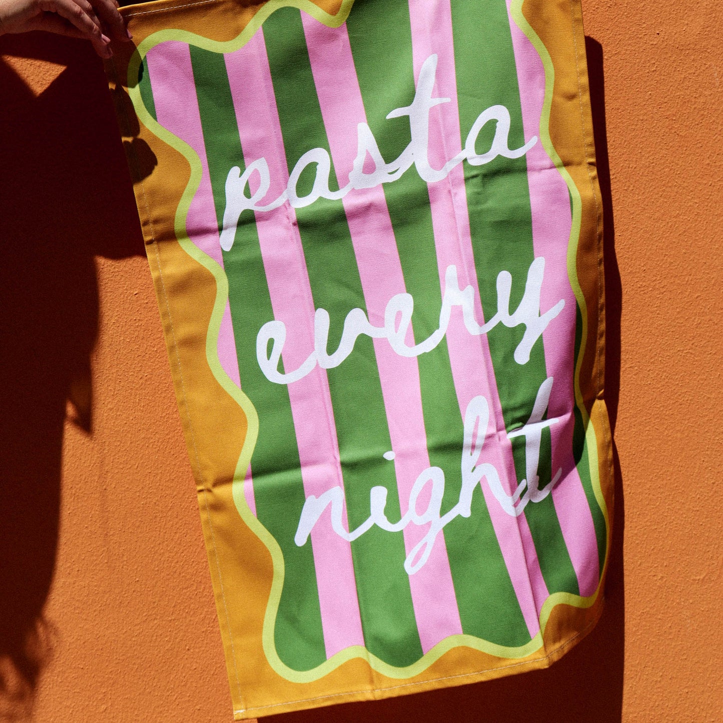 Pasta Every Night Tea Towel