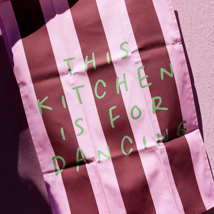 This Kitchen Is For Dancing Luxury Tea Towel