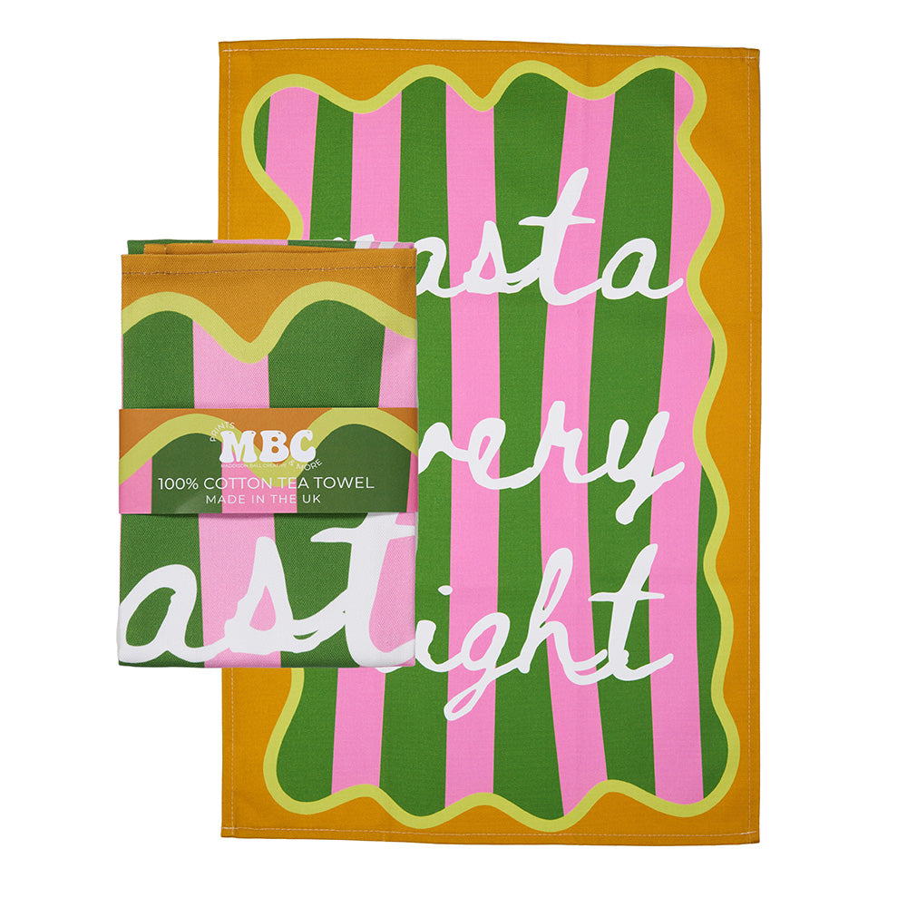 Pasta Every Night Tea Towel